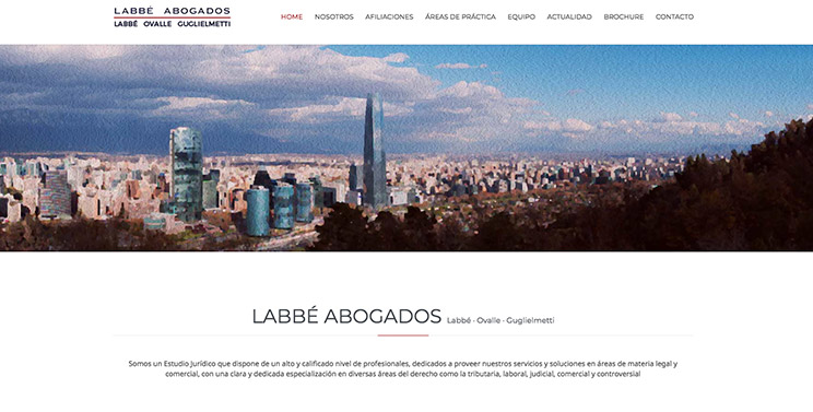 Desarrollo web para Labbé abogados