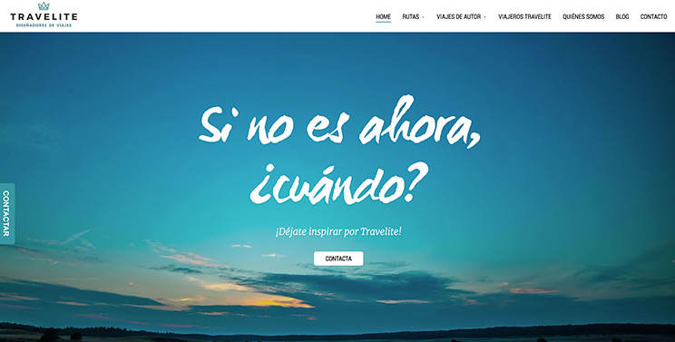 Diseño web para Agencia Travelite. Chile