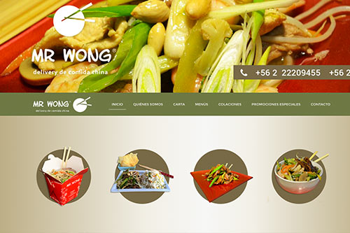 Página web de Mr Wong