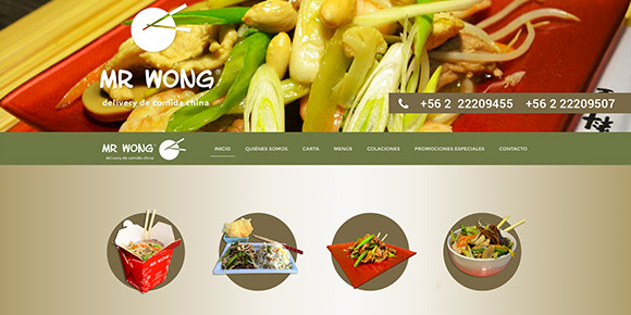 Desarrollo web para Mr Wong